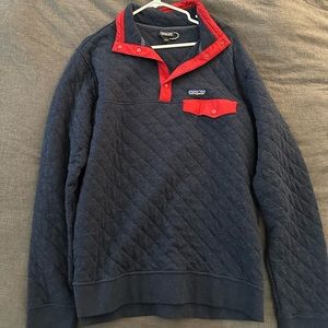 Blue Patagonia quilted fleece